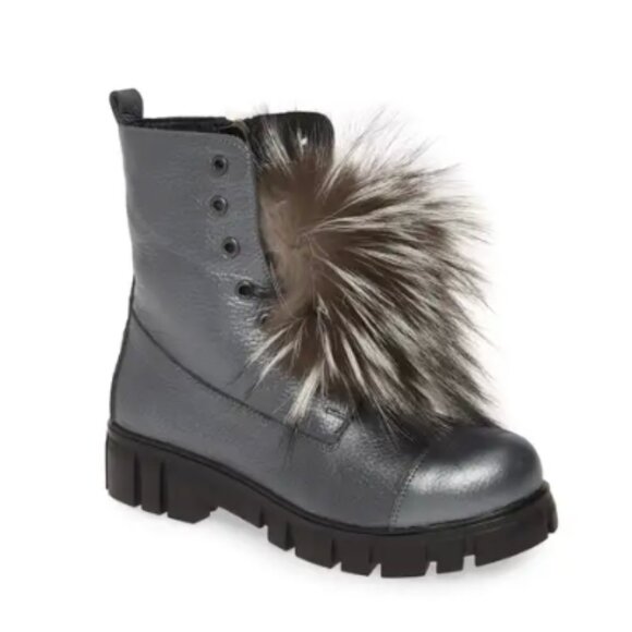 Sheridan Mia 🇦🇺 Titan Boot Pewter Leather & Fur EU 41 / US 10
